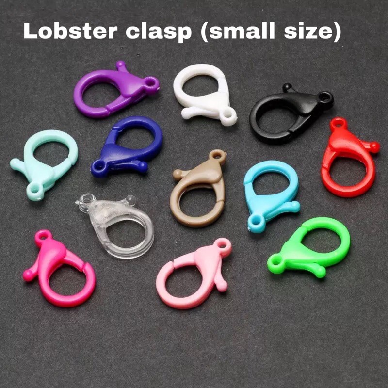 [bagian 2] 25mm Lobster clasp kokot kait gantungan plastic Small size 25 x 15mm [harga per 1pcs]