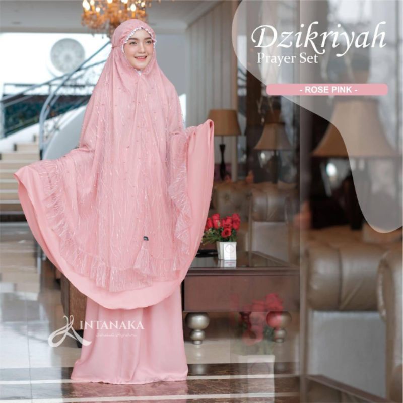 DZIKRIYAH | ERMINA | FAHRANI Exclusive Mukena Mukena Mewah Bahan Brocade Tile Import DEN AYU INTANAK