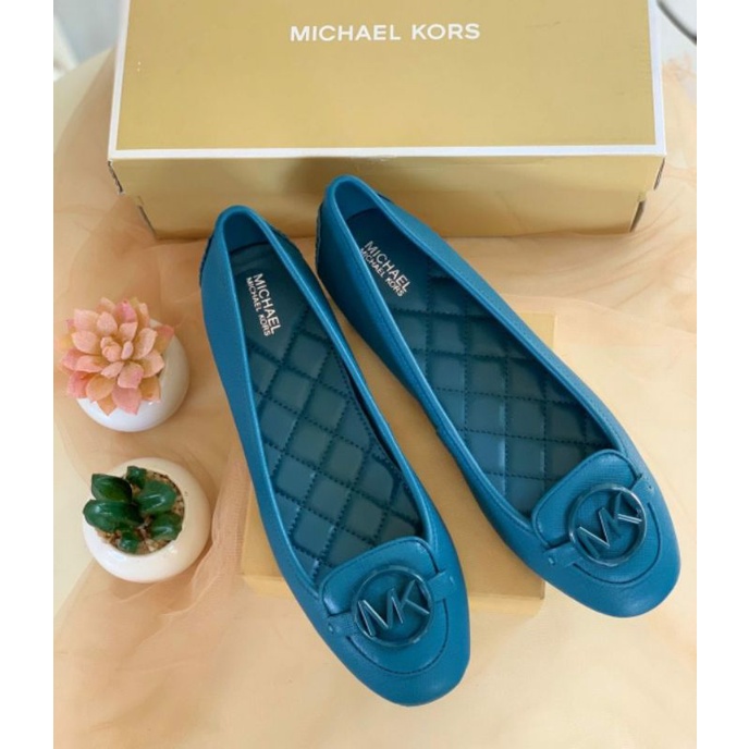 MK Lilie MOC Leather Saffiano DK Mountain Sz 7 Ori