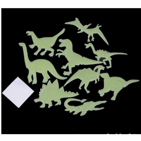 Sticker Dinding Glow In The Dark Animal Dinosaurus