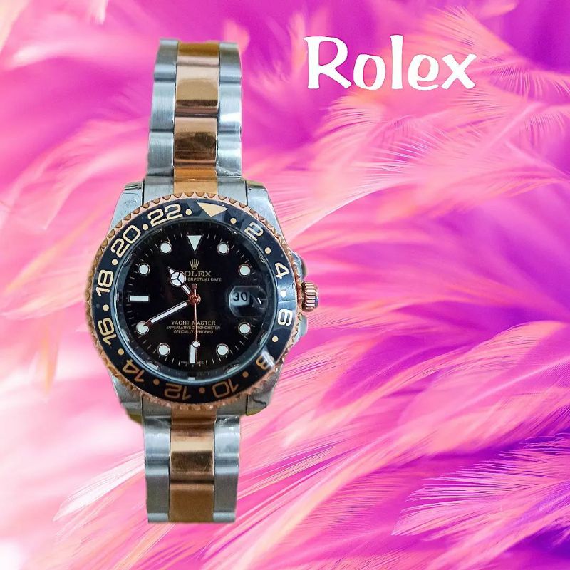 Jam Rolex Submariner rantai stainless Premium + free 1 buah USB light