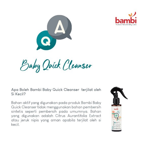 Bambi Baby Quick Cleanser Spray 120ml