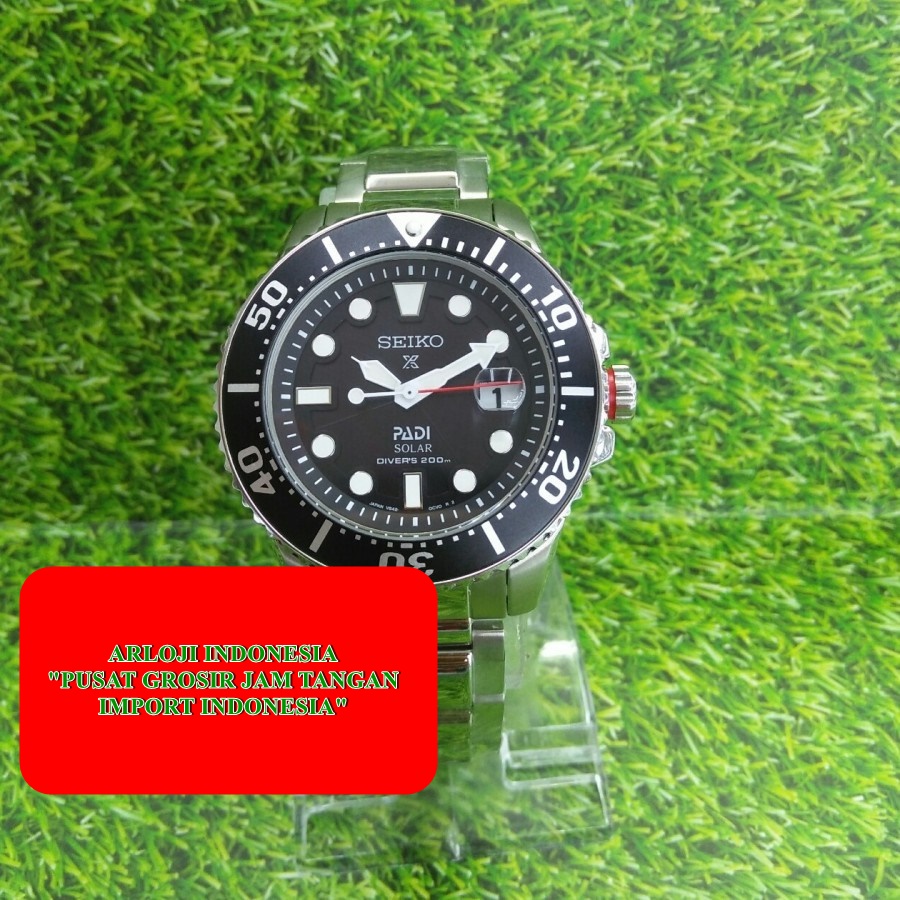 Flash Sale Jam Seiko Solar Padi Diver Edition Quartz Black Clone Garansi 1th