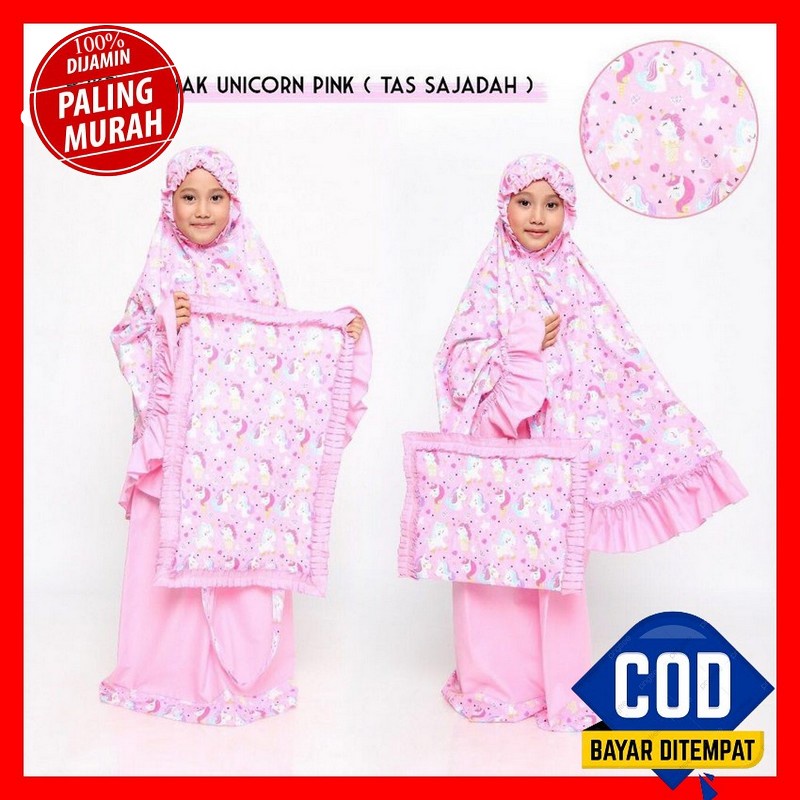 Mukena Anak Model Terbaru Sekarang Termurah Polos Terusan Rayon Bali Perempuan Y3W5 Murah Edisi Leba