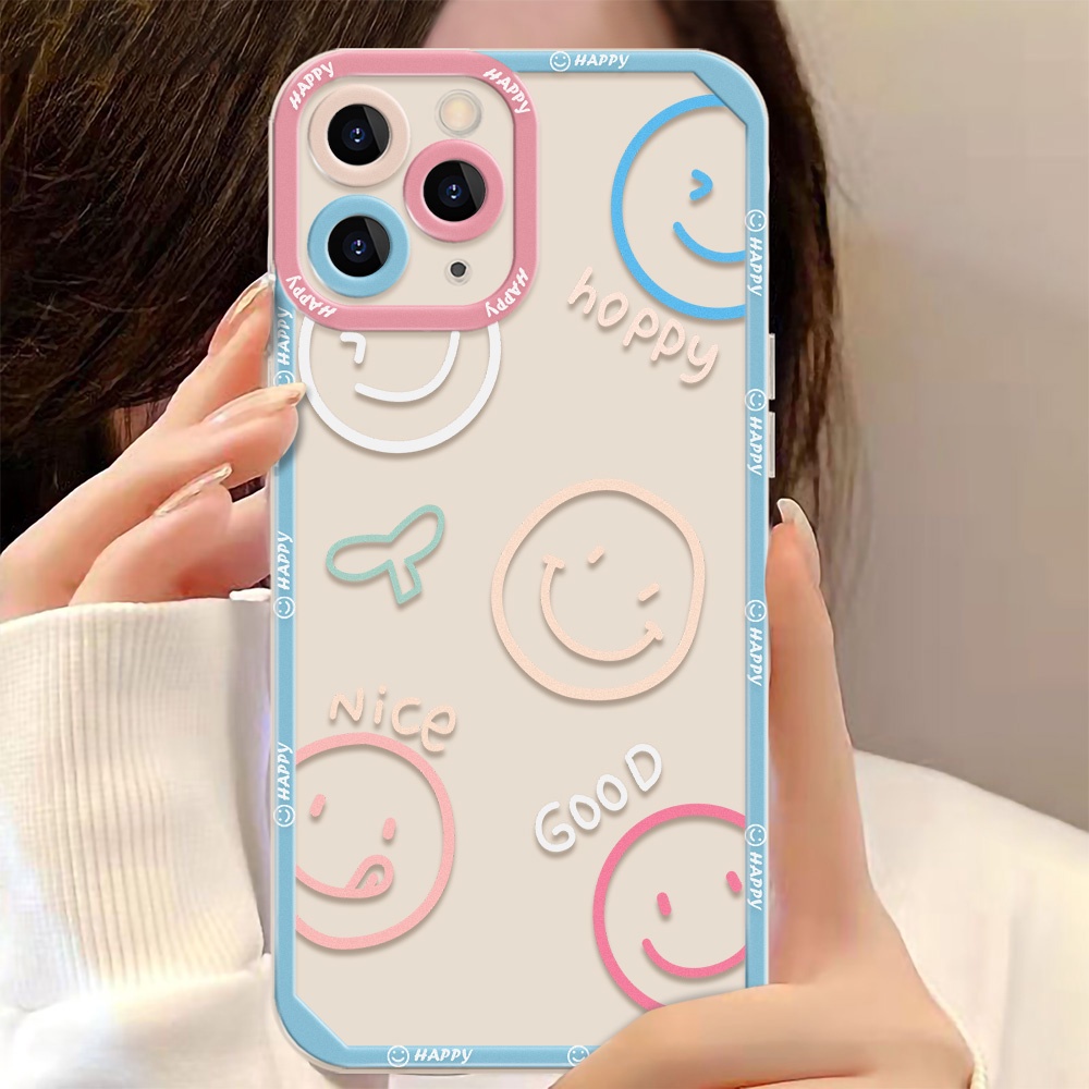 Soft Case TPU Transparan Motif Kartun Angel Eyes Untuk iPhone 13 12 11 Pro MAX XS MAX XR X 7 8 Plus SE 2020