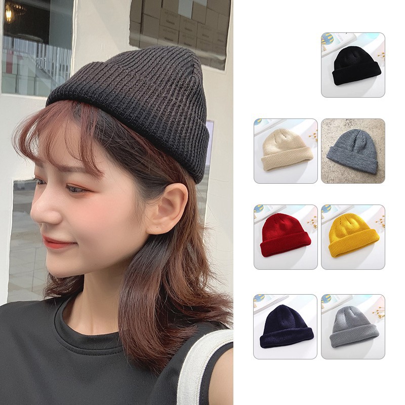 (BISA COD) Topi Kupluk Rajut Beanie Hat Premium Distro Quality (Short) Dewasa