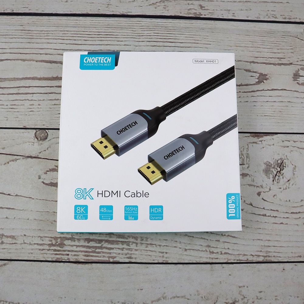 CHOETECH Kabel HDMI ke HDMI 2.1 Gold Plated 8K 60Hz 2 Meter - XHH01 - Black