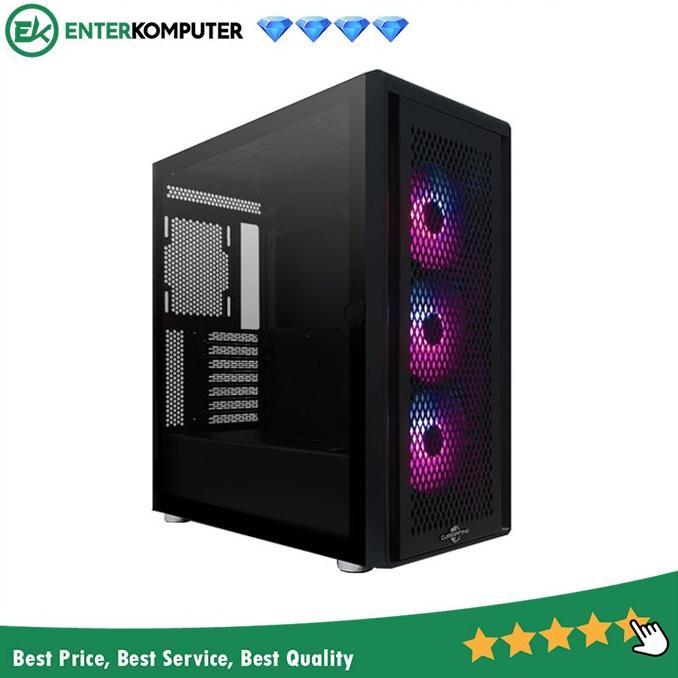 Casing PC CUBE GAMING STALLA BLACK - ATX - Vertical GPU Exclude Riser
