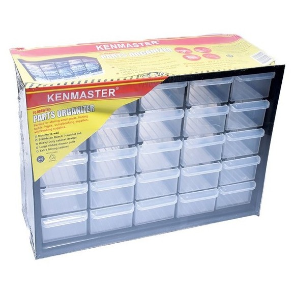 Rak Susun Drawer 25 Compartemen - Kenmaster 25 Slot Laci Partisi Organizer