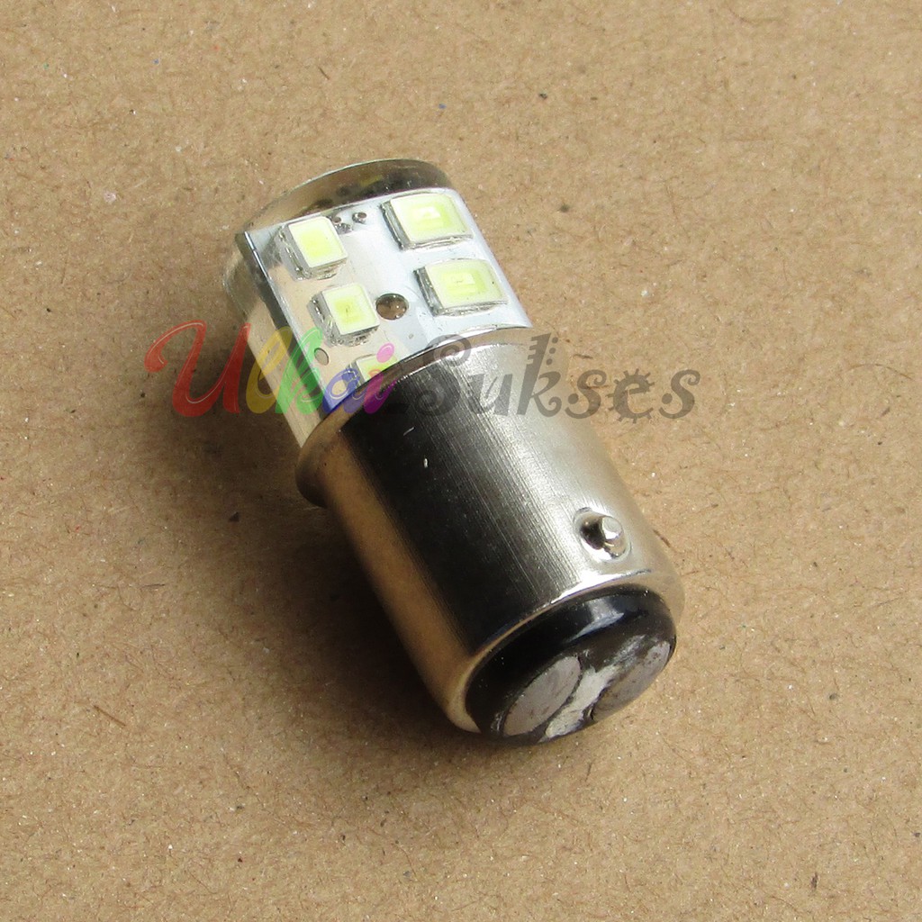 Lampu Motor - Bohlam Motor Stop Rem Led 12 Mata Jelly Flash - Kedip Strobo Murah Laris