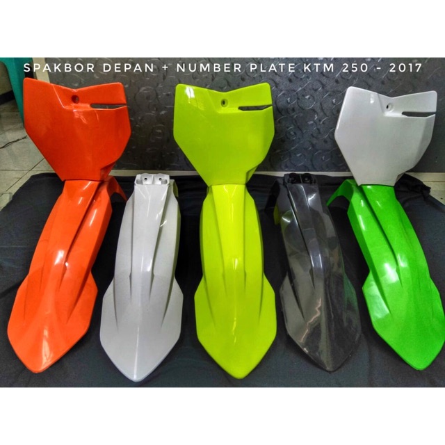 Paketan Spakbor Plate Number Ktm 250 New 2019 Shopee Indonesia