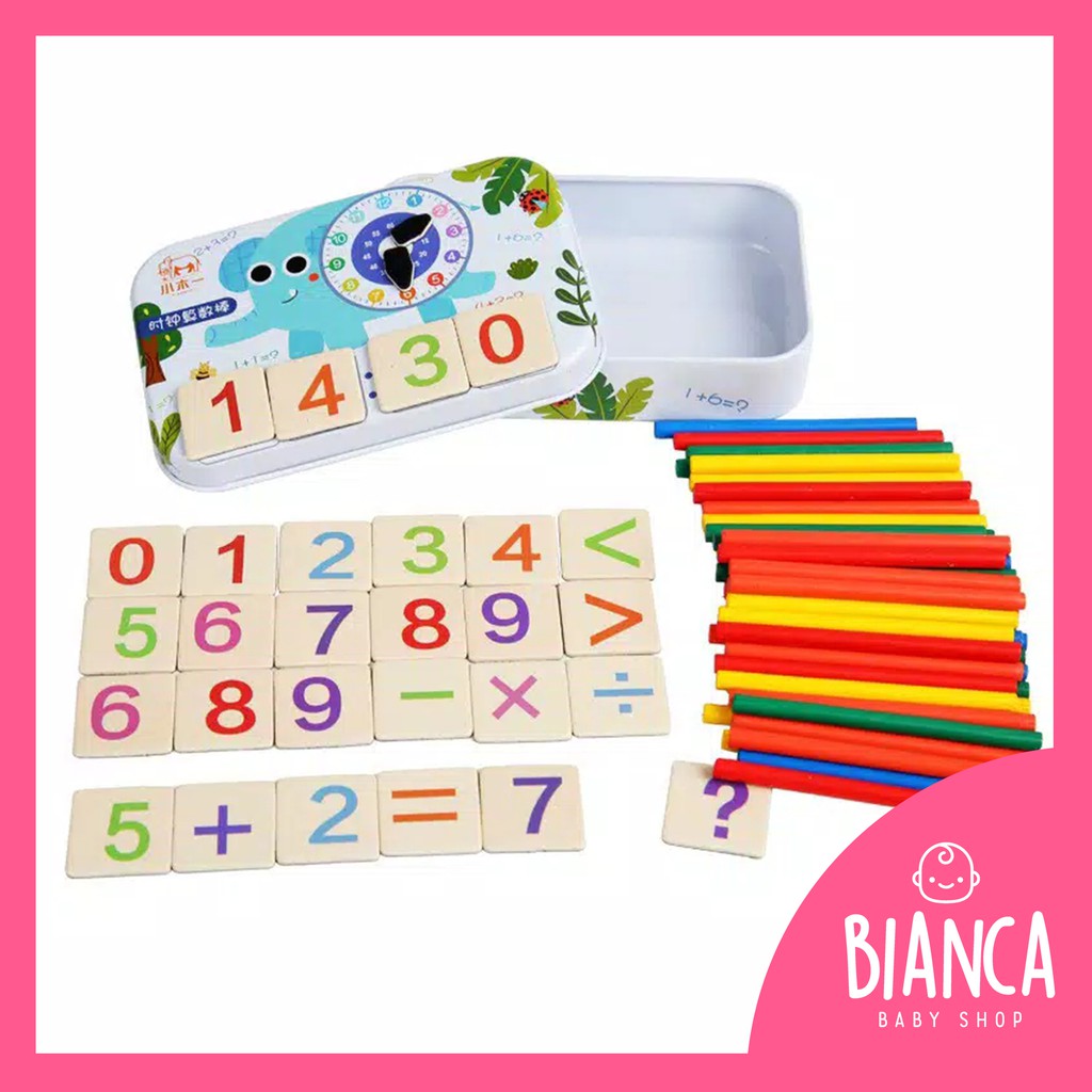 BIANCA - Mainan Edukasi Intelligence Stick / Mainan Belajar Berhitung / Stik Belajar Berhitung