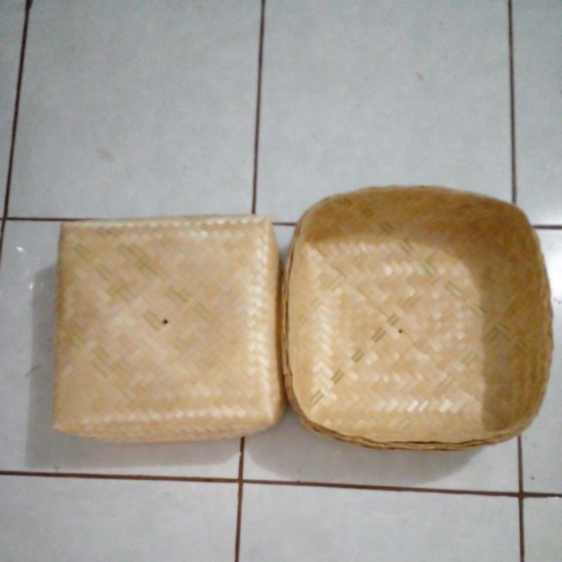 Besek Bambu Walet Ukuran 30x30x10cm isi 10 pcs/5 passng
