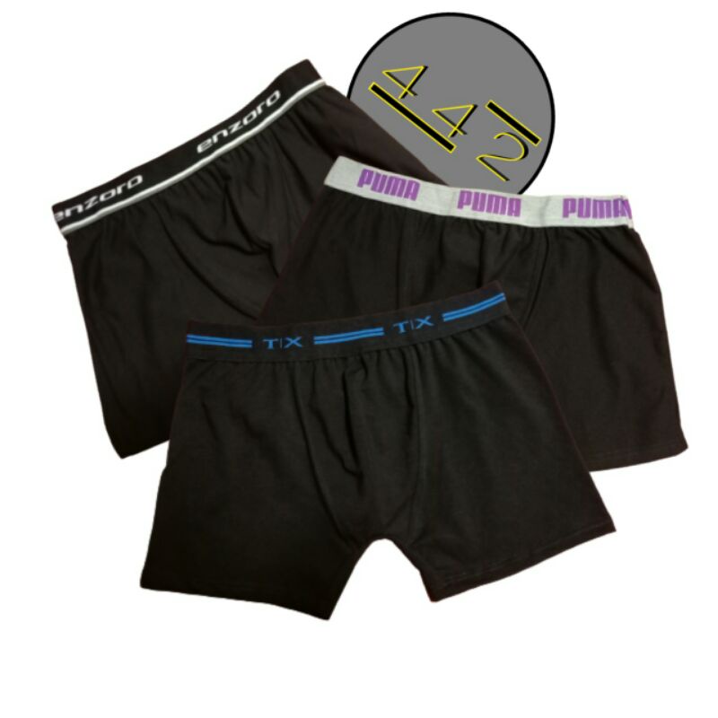 Brief Celana dalam pria Boxer 3 Pcs