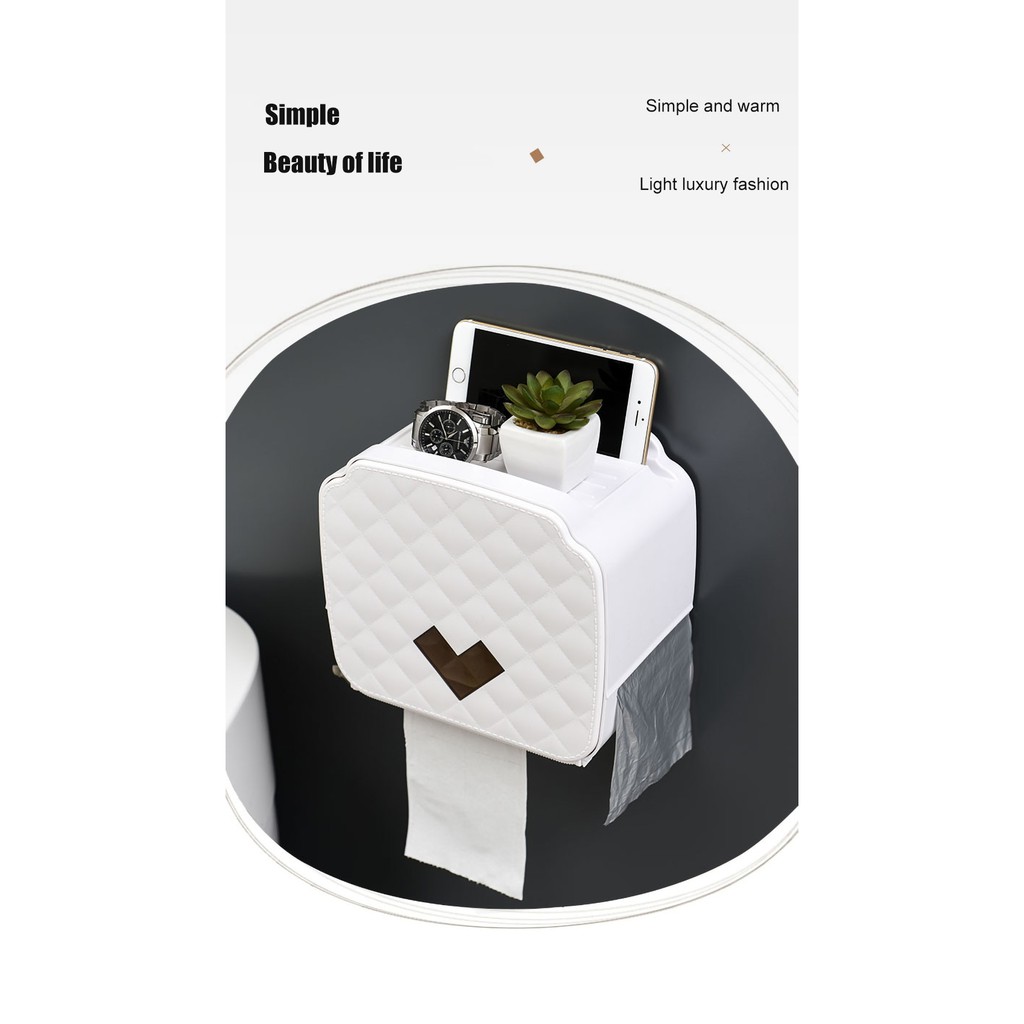 ONEUP Kotak Tisu Storage Toilet Paper Dispenser Double Layer - E1502