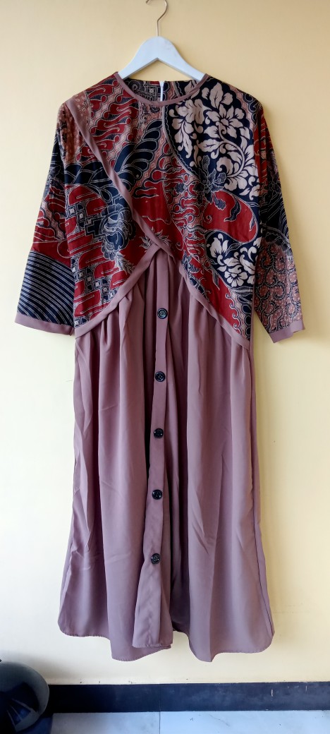 Sb04 Gamis Batik Mix Wolfis Premium Quality