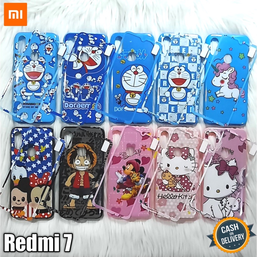 Case 360 Jelly Glossy + Tempered Glass Xiaomi Redmi 7