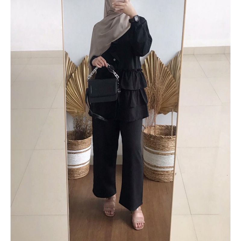 pakaian wanita/Baju cantik/baju kekinian/LALIA SET 2IN1