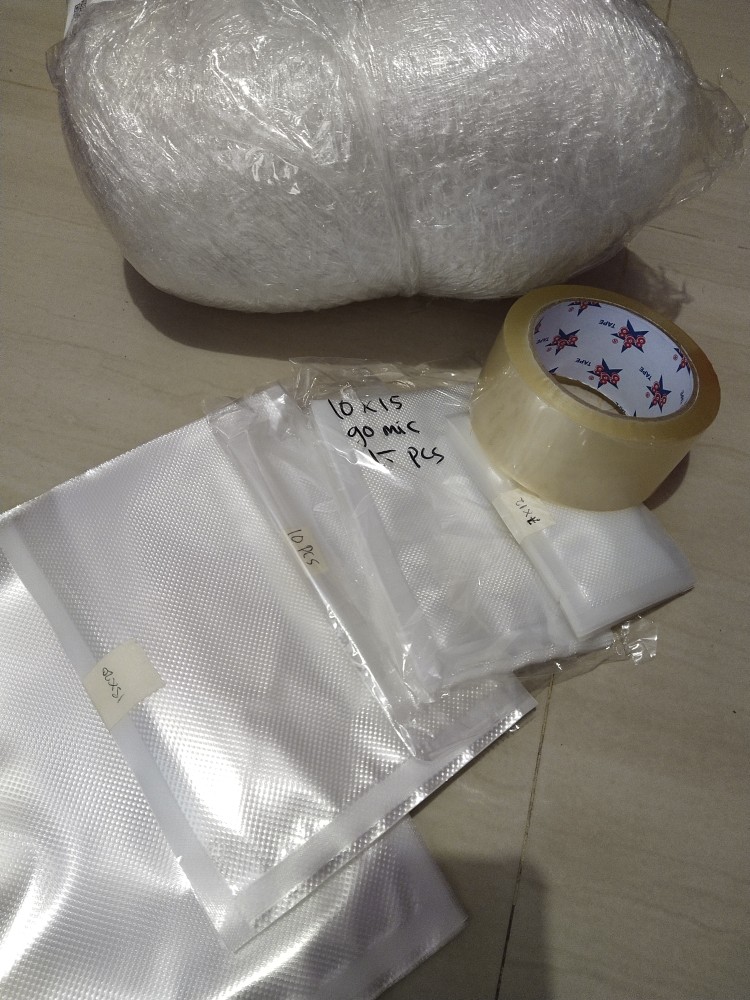 Plastik Vacum Texture Embos  7x12 Cm / Vacuum Bag