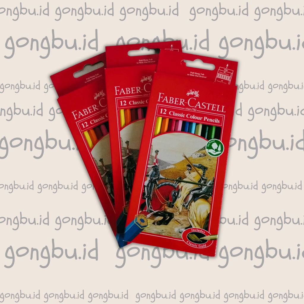 

PENSIL WARNA FABER CASTELL 12 PANJANG - CLASSIC COLOUR PENCIL ORIGINAL