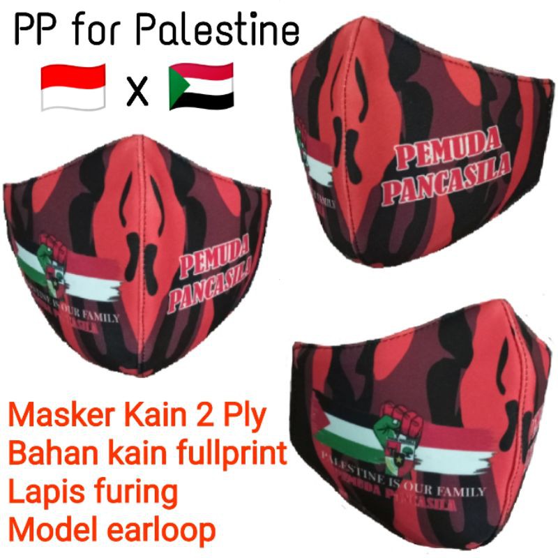 Masker Kain Pemuda Pancasila Untuk Palestina