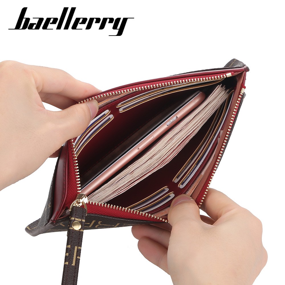 DOMPET WANITA ORIGINAL BAELLERRY KULIT XANONA PREMIUM PANJANG KOREA SLOT KARTU HP KOIN IMPORT BATAM