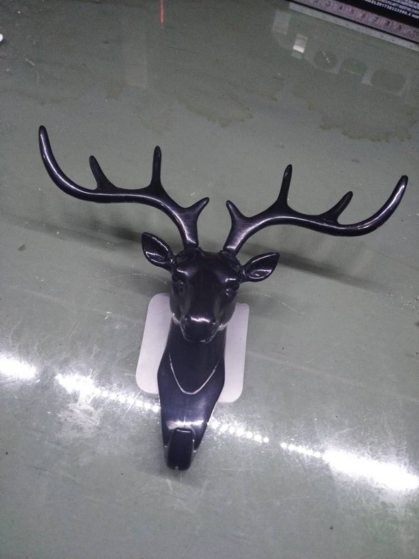 Doe Deer Key Hooks Stand Hanger Gantungan Kunci Dinding Tanduk Rusa