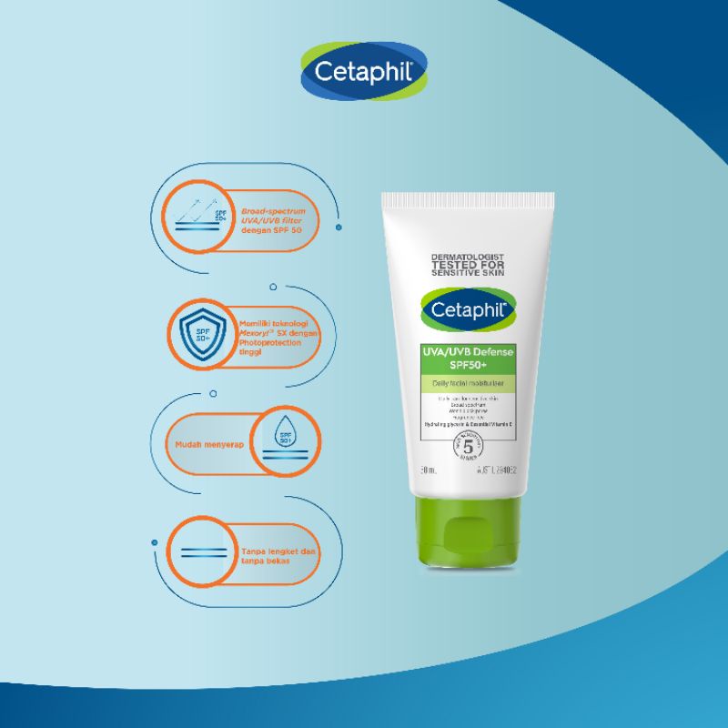 Cetaphil UVA UVB UVA/UVB Defense SPF 50 50+ / UVA 28 50 ML 50ML