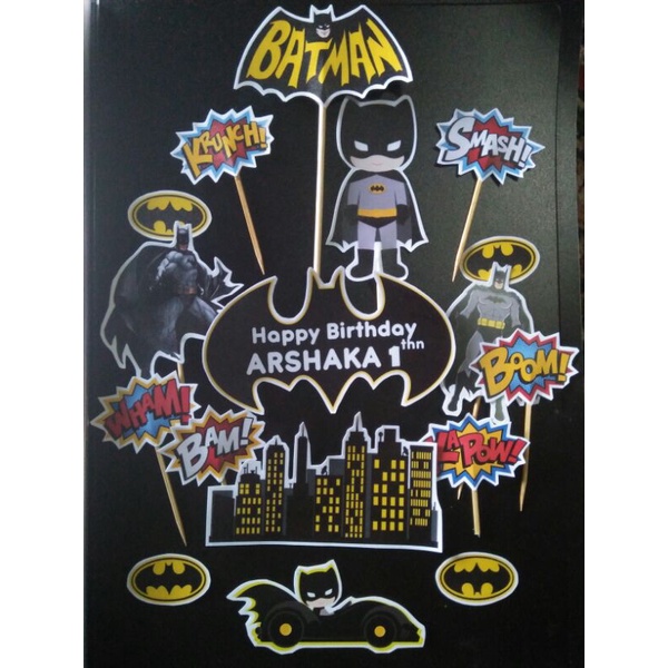 Topper Cake Batman Custom