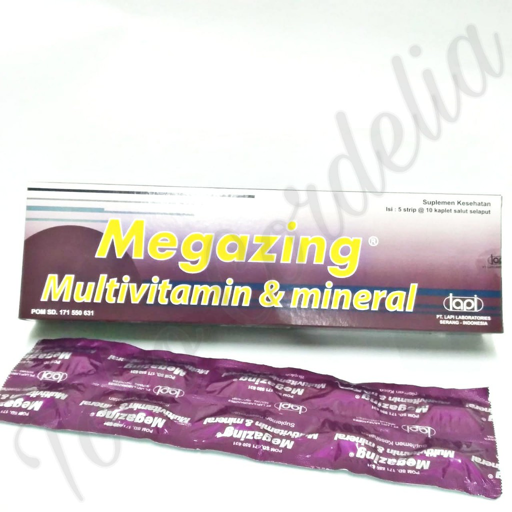 Megazing Multivitamin Setara Zegavit Per Strip Isi 10 Kaplet