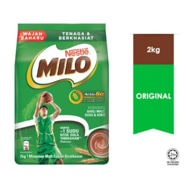 Milo bubuk 2kg Original Malaysia