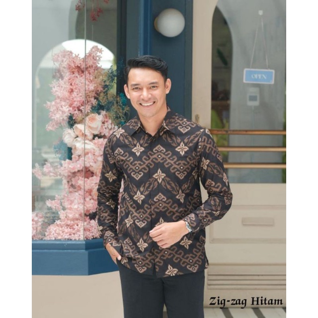 BAJU KEMEJA BATIK PRIA COWOK LENGAN PANJANG REGULAR ATASAN BATIK PREMIUM PRIA