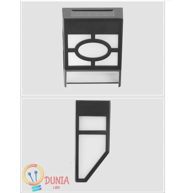 Lampu Solar Dinding Waterproof 2 LED / Lampu Solar Taman Tenaga Surya 2 LED