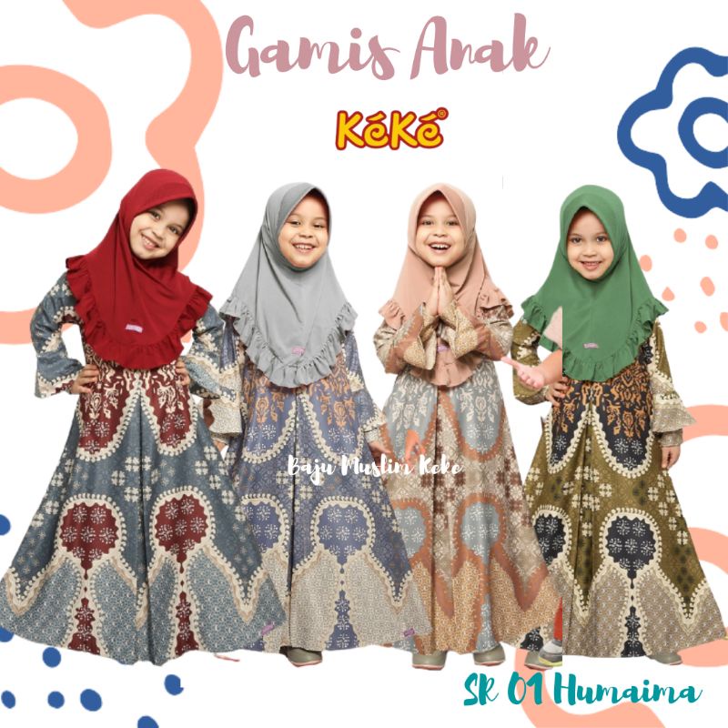 Gamis Anak Keke Humaima Diskon ~ SR 01 Humaima ~