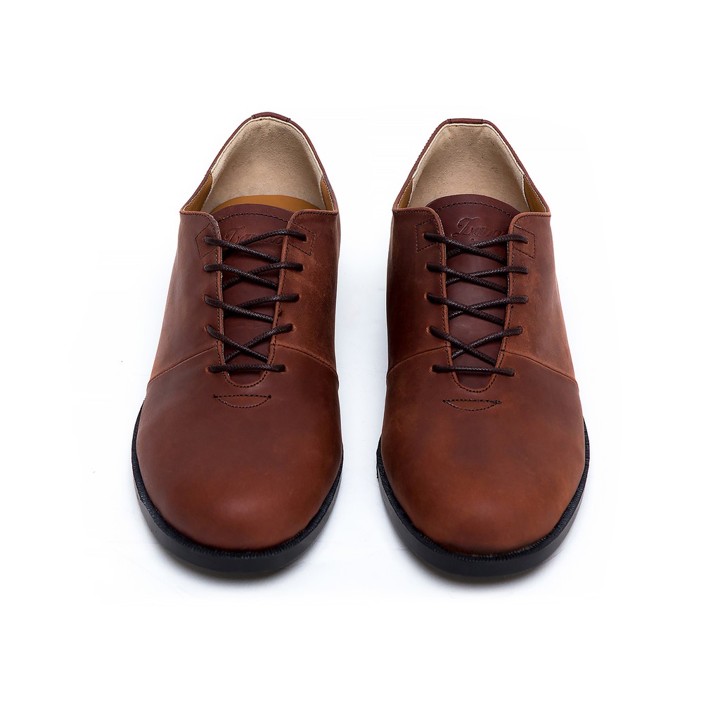 ARMAN BROWN | Indopride | Sepatu Kulit Asli Klasik Vintage Pria/Cowok/Men - Derby - Footwear Zapato
