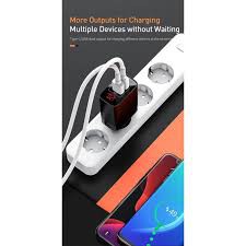 BASEUS Mirror adaptor Wall Charger Hp Quick Charge 3.0 18W A+A BS-E912
