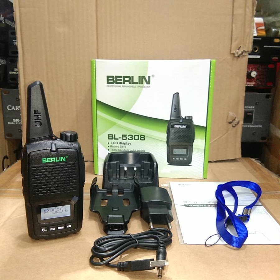 Handy talky walky talky ht BERLIN BL-5308 BL5308 SINGLE BAND UHF FREQ 400-470MHZ 5WATT