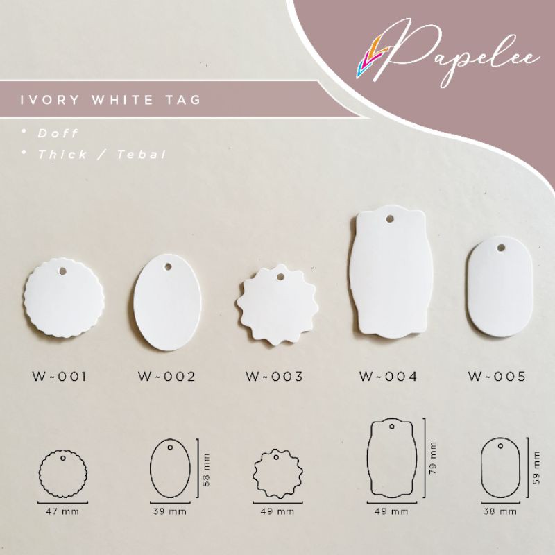 

Ivory White Tag polos / Thank You Tag / Hangtag / Hamper Tag / Gift Tag