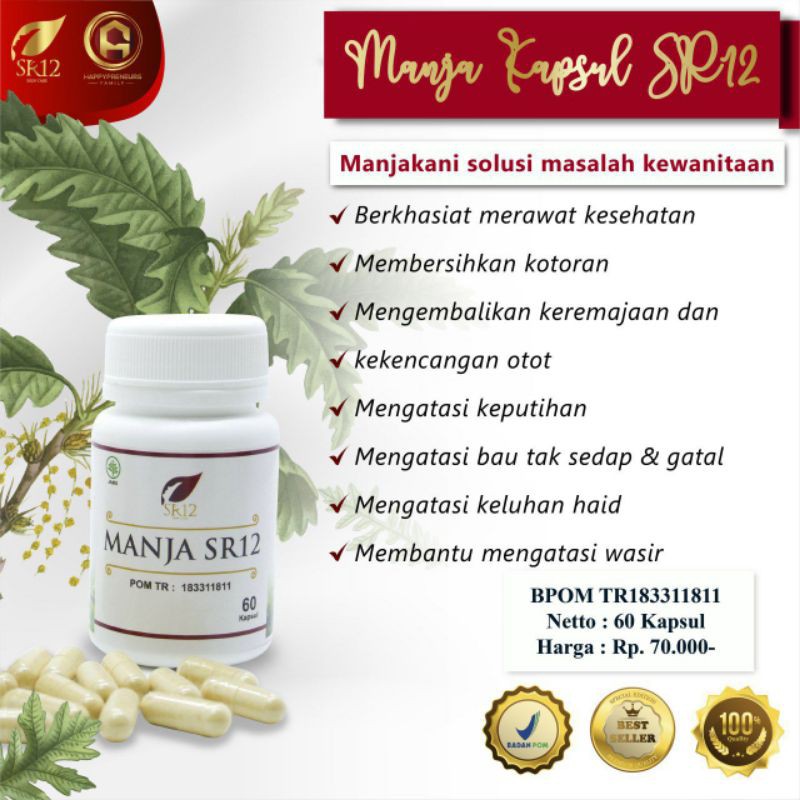 

KEPUTIHAN MINGGAT! / Manjakani SR12 / Obat Keputihan / JAMU RAPAT / Manjakani Asli / Manjakani Aceh