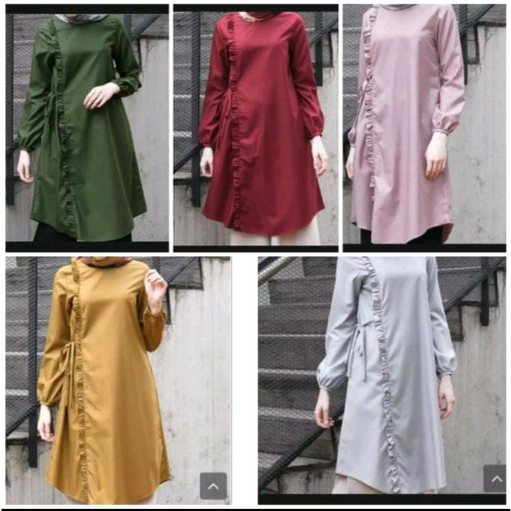 Tunik Malika / Tunik Remaja / Tunik Muslim / Tunik Terlaris / Tunik Terbaru / Atasan Wanita / Baju Wanita Kekinian