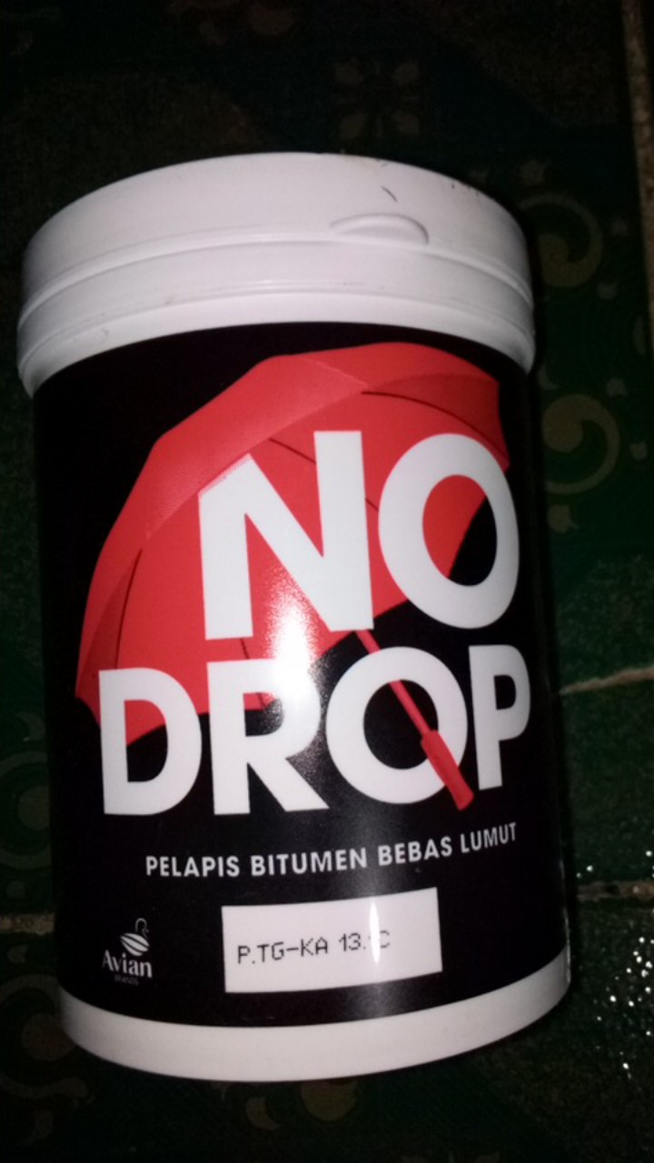 No Drop Bitumen Black Kiloan 1 Kg Cat Waterproofing Pelapis Bitumen Anti Bocor & Lumut [avian Brands