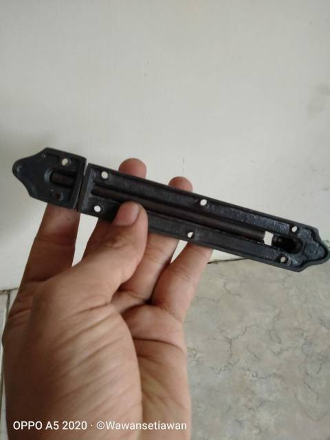 TERMURAH Grendel Pintu Rumah Aluminium Antik Murah Motif Ukir 13.5cm