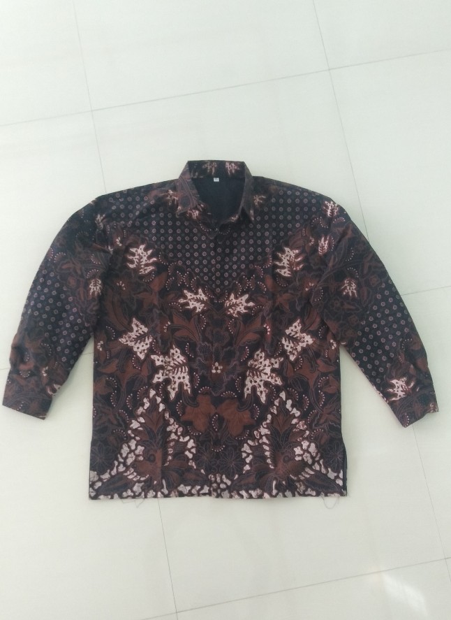 Perwira Kemeja Batik Furing Batik Solo Pria Lengan Panjang