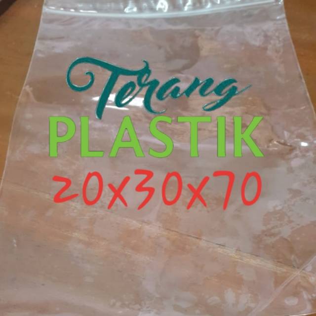Klip Plastik Bening / Klip PP / Zipper Bag Ukuran 20x30x70