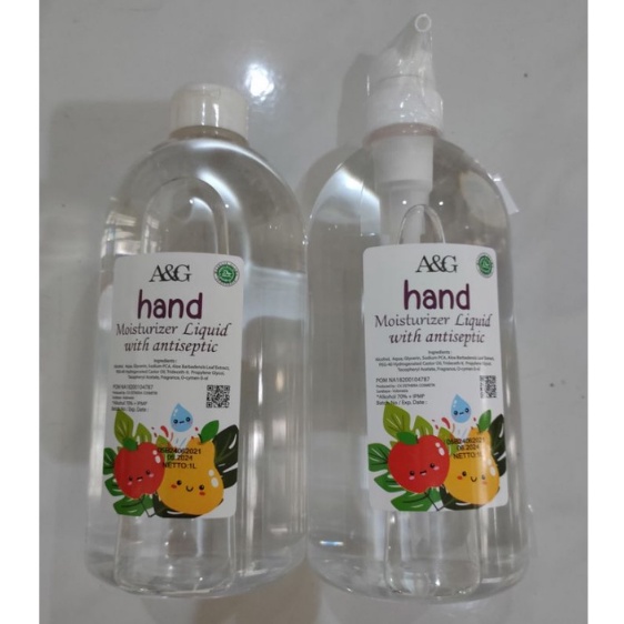 A&amp;G Hand Sanitizer CAIR 1000 ml / 1 Liter , Goldes medika Hand sanitizer cair