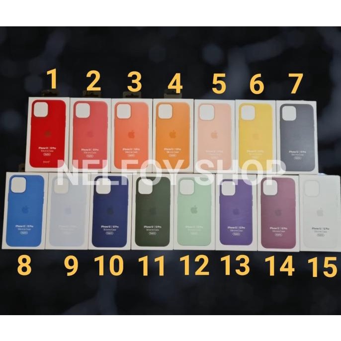 [COD] iPhone 12 Pro Silicone Case WITH MAGSAFE Apple Cover Casing Silikon BOOM SALE Kode 1080