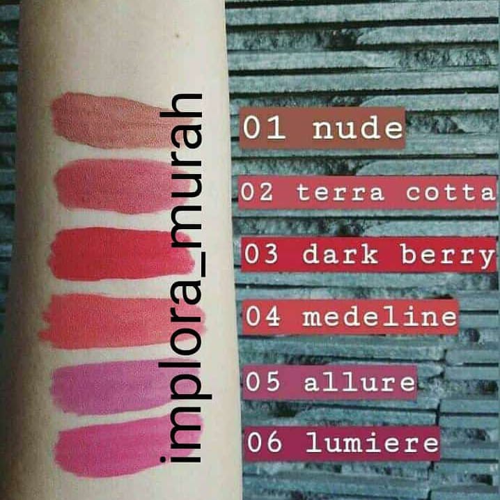 (WARNA BARU 1-12 )Lipcream Implora original