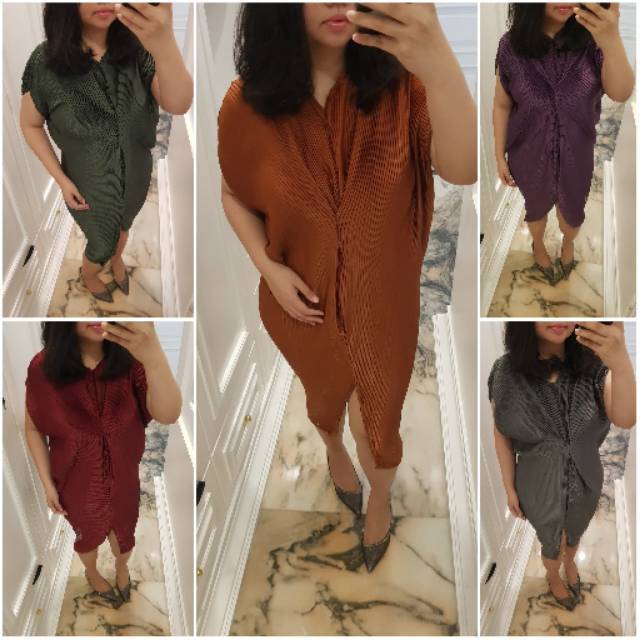 Plisket Kaftan / pleats dress / dress plisket IMPORT / PLEATS BANGKOK