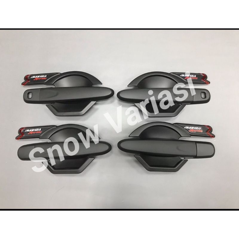 Paket outer handle cover avanza veloz 2019 2020 2021 jsl hitam doff blacktivo