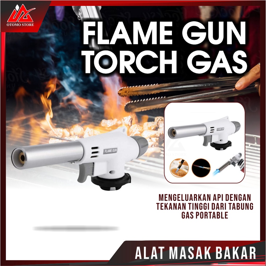 TORCH GAS Pematik Api Alat Bakar Makanan Pemanas Las Gas Torch Flame Gun Portable Blow Torch Kepala Las Manual Tembaga